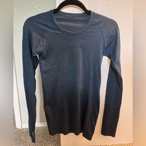 Navy Lululemon running top